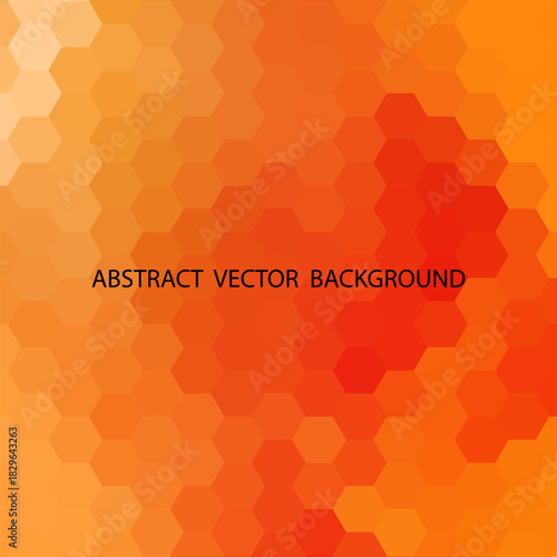 Orange Grid Mosaic Background, Creative Design Templates. eps 10