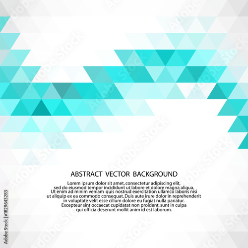 Blue geometric background. abstract vector illustration. Design element. Triangles. eps 10
