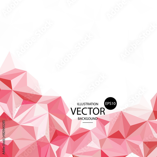 Triangle pattern. Seamless vector background. orange triangles. eps 10