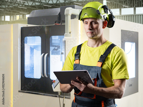 CNC machine operator contro...