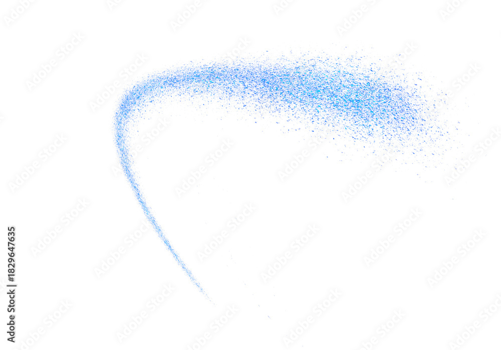 Fototapeta premium blue glitter wave light effect transparent illusration 