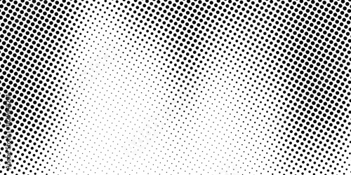 Grunge halftone gradient texture. Vanish weathered grit noise background. Fading gritty sand wallpaper. Retro pixelated backdrop. Vector textured template surface. Anime or manga style comic overlay