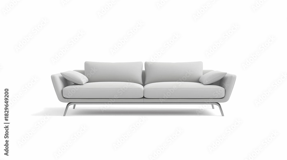 Fototapeta premium modern sofa isolated on white background