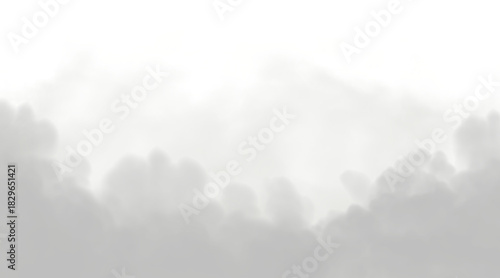 Mist effect overlay realistic gray cloud texture on a transparent backdrop, excellent for adding a chilling atmosphere to gothic photography, dramatic scenes, or video editing