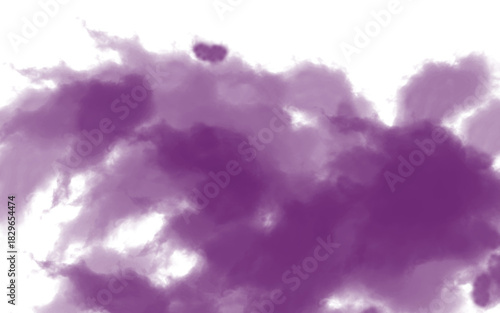Abstract purple smoke or fog against a black background