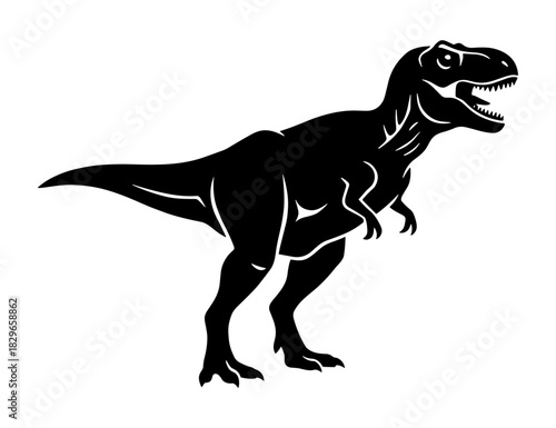 Silhouette of a Tyrannosaurus Rex dinosaur