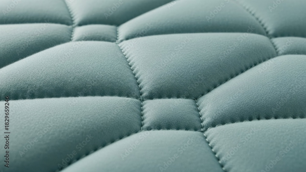 Obraz premium Textured quilted fabric surface with intricate stitching detail