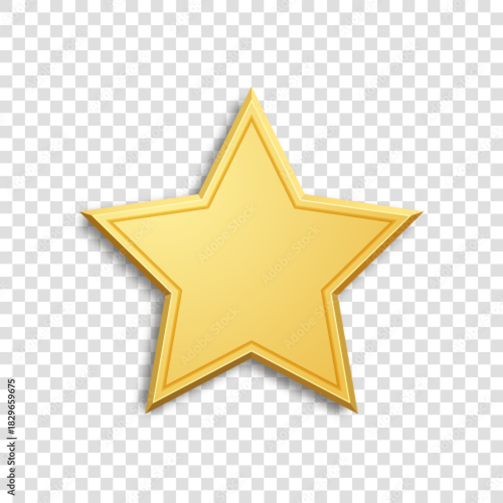 Obraz premium Golden Star. Luxury design element. eps 10