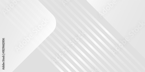 background design with diagonal line pattern in grey colour. Vector white horizontal template for business banner, formal invitation backdrop, luxury.