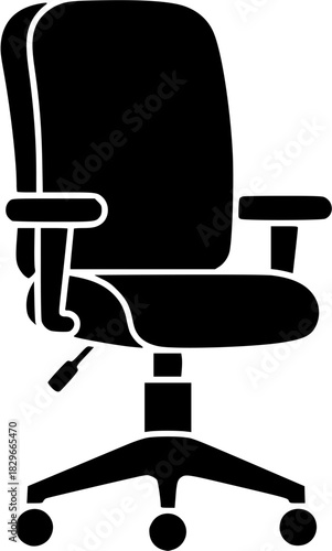 black office chair