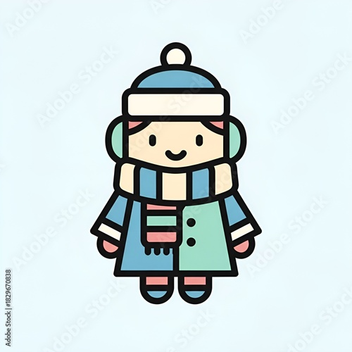 christmas card with snowman