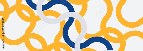 Blue and yellow abstract geometric background vector illustration eps10