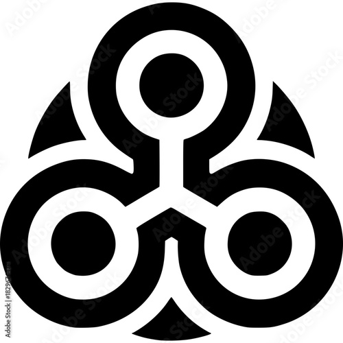 Symbolic Geometric: An intriguing graphic element, forming a unique and harmonious arrangement, with a captivating visual impact. 