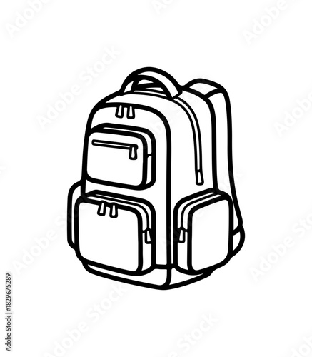 Trendy backpack ready for school, travel, or adventure with multiple compartments