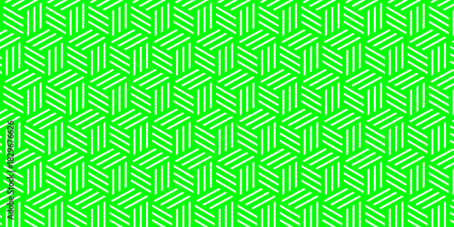 Geometric green gradient seamless overlap triangle fabric lap ornament decoration wall and floor line square mosaic square wallpaper background.	
