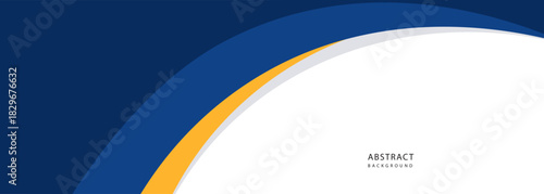 Abstract Blue And Orange Arch Waves On White .vector eps10