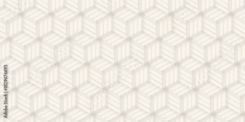Geometric gray seamless overlap triangle fabric lap ornament decoration wall and floor line square mosaic floral wallpaper background.	