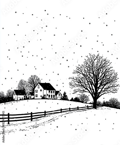 A winters scene