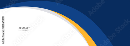 Abstract Blue And Orange Arch Waves On White .vector eps10