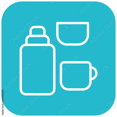 Vector Design Thermos Icon Style