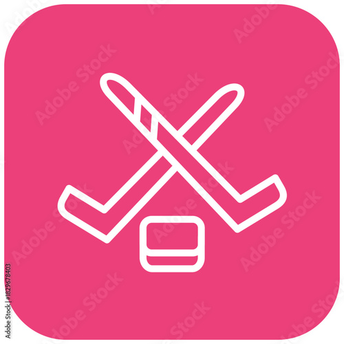 Vector Design Ice Hockey Icon Style