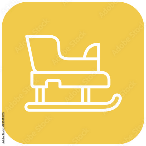 Vector Design Sled Icon Style