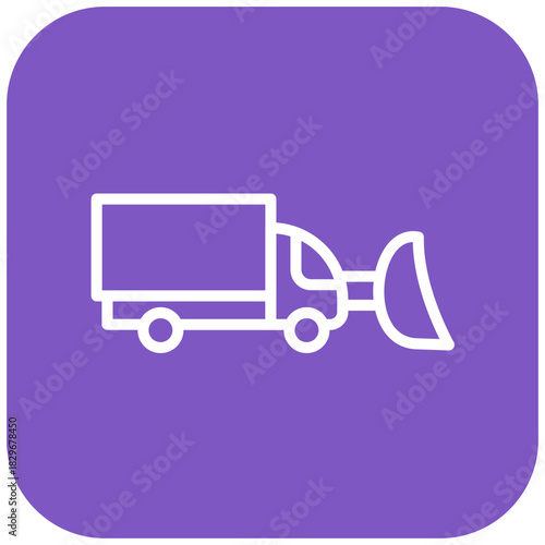 Vector Design Snowplow Icon Style