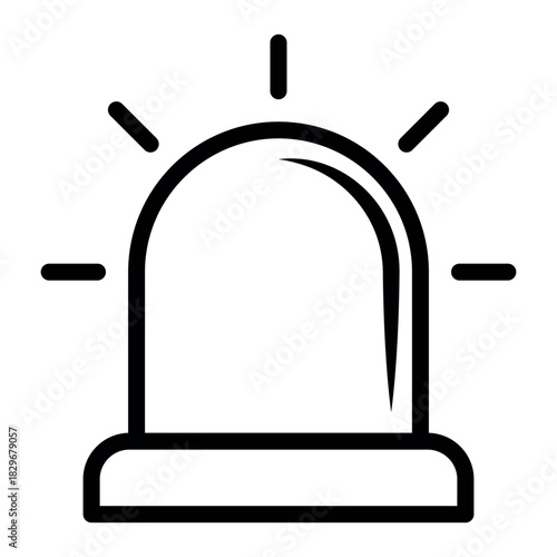 siren icon vector design template simple and modern