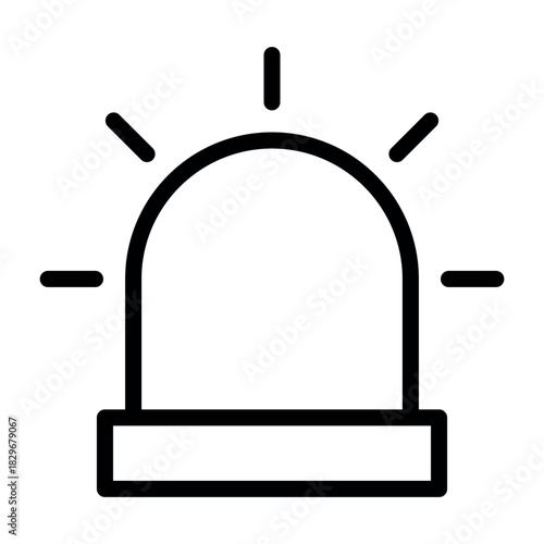 siren icon vector design template simple and modern