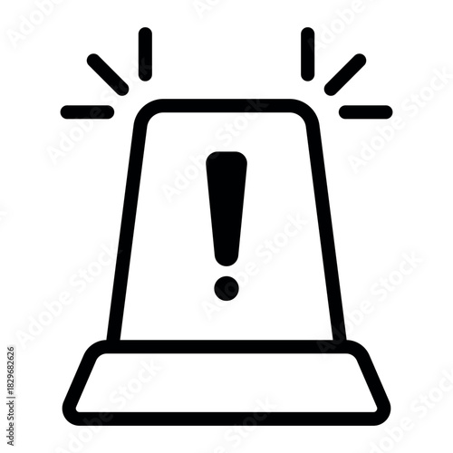 siren icon vector design template simple and modern