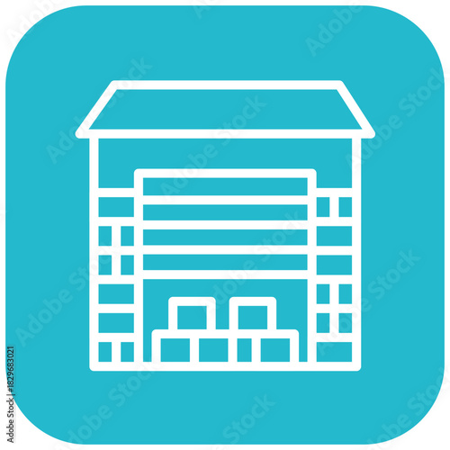 Vector Design Warehouse Icon Style