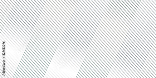 Minimal black and white gradient stripe diagonal curves thin overlap line. vector abstraction line transparent wavy fabric web geometric pattern technology texture design.	