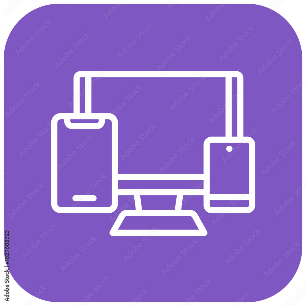 Obraz premium Vector Design Devices Icon Style