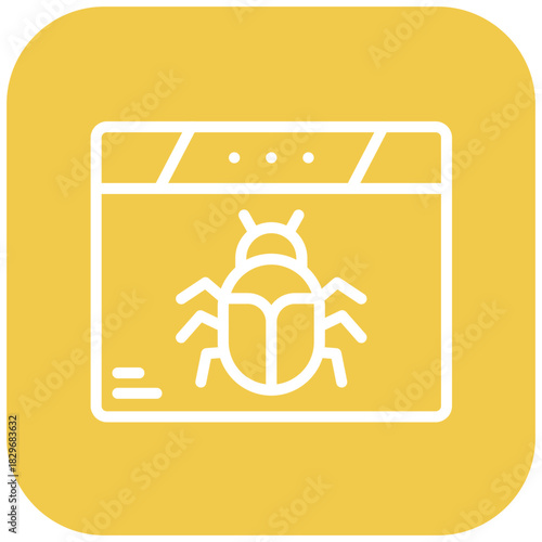 Vector Design Bug Icon Style