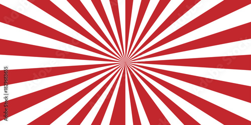 Abstract geometry red ray sunburst pop art glowing spotlight explosion sunburst texture wallpaper design.	