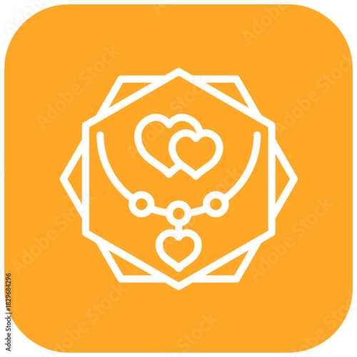 Vector Design Necklace Icon Style