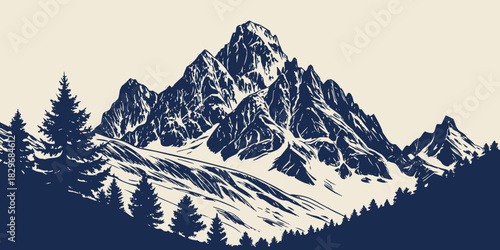 winter mountain landscape