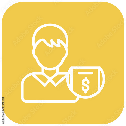 Vector Design Broker Icon Style