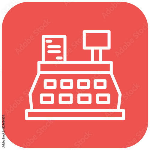 Vector Design Cash Register Icon Style