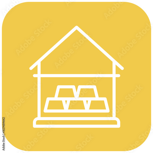 Vector Design Gold Ingots Icon Style