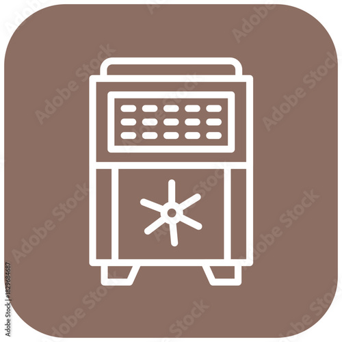 Vector Design Safe Box Icon Style