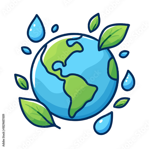 Nature Globe Vector
