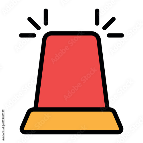 siren icon vector design template simple and modern