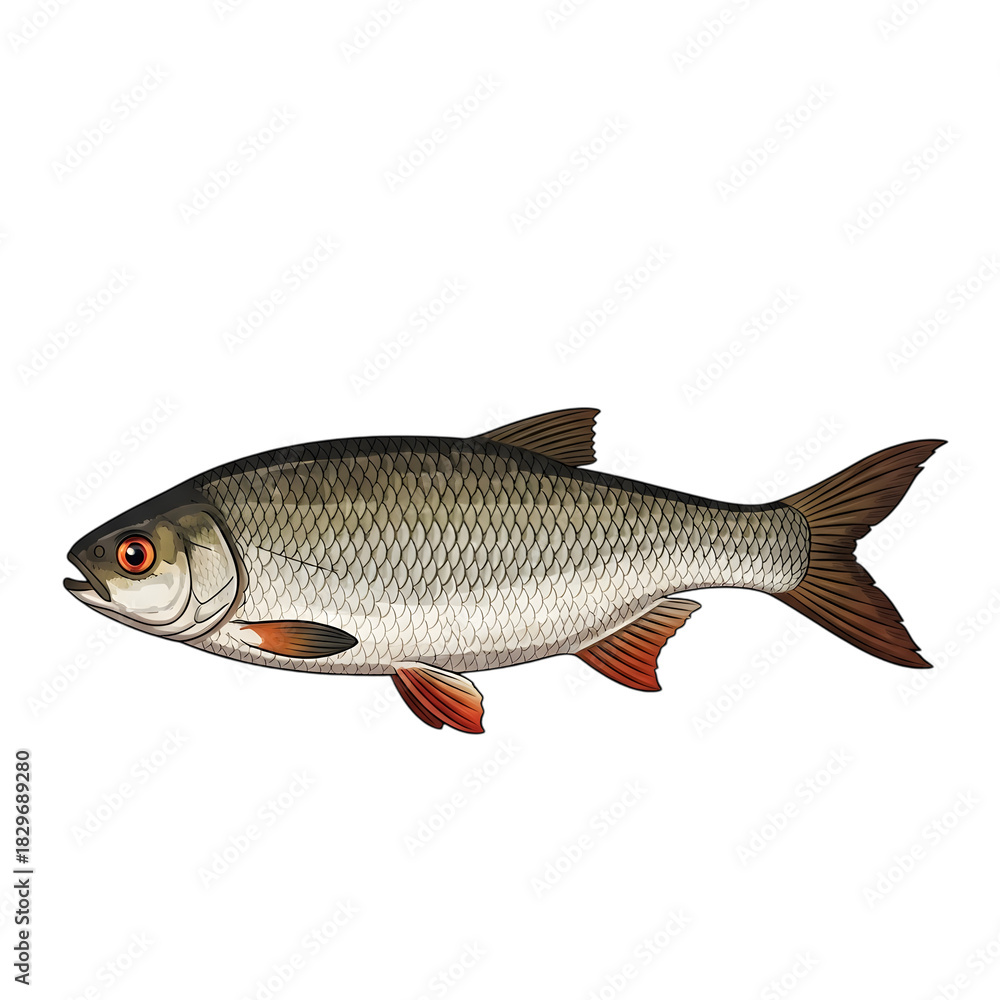 Obraz premium fish isolated on white