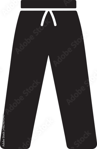 Black clothes peg vector icon for laundry and household use, presented with a flat monochrome style.