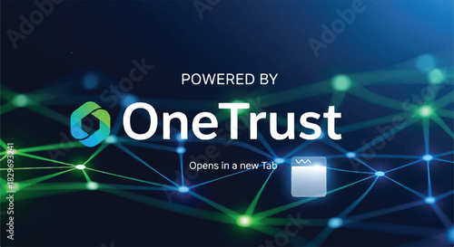 OneTrust logo prominently displayed with the words Powered By.