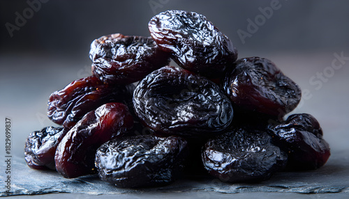 Wallpaper Mural A pile of dried plums stacked on top of each other. Suitable for food and nutrition concepts Torontodigital.ca