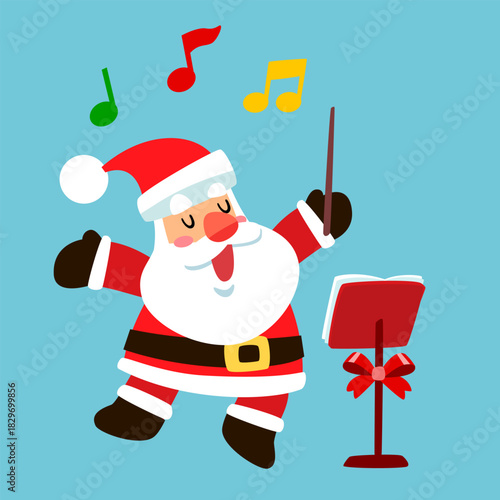 Santa Claus Conducting Christmas Music