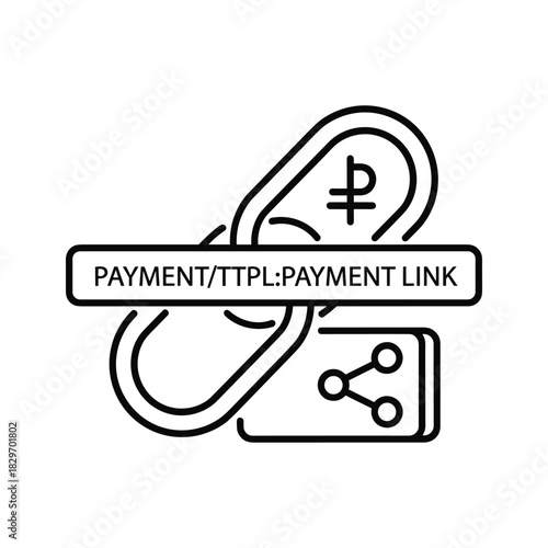 Line icon representing credit card return or cancellation with circular arrow and cross sign