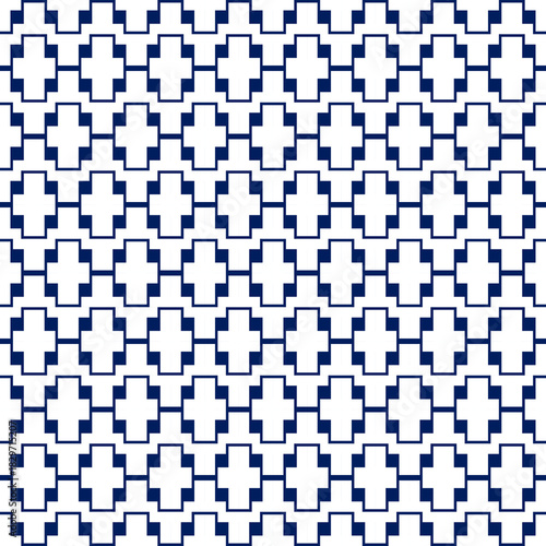 Seamless pattern. Modern stylish texture. Regularly repeating geometrical tiles. Vector element of graphic design